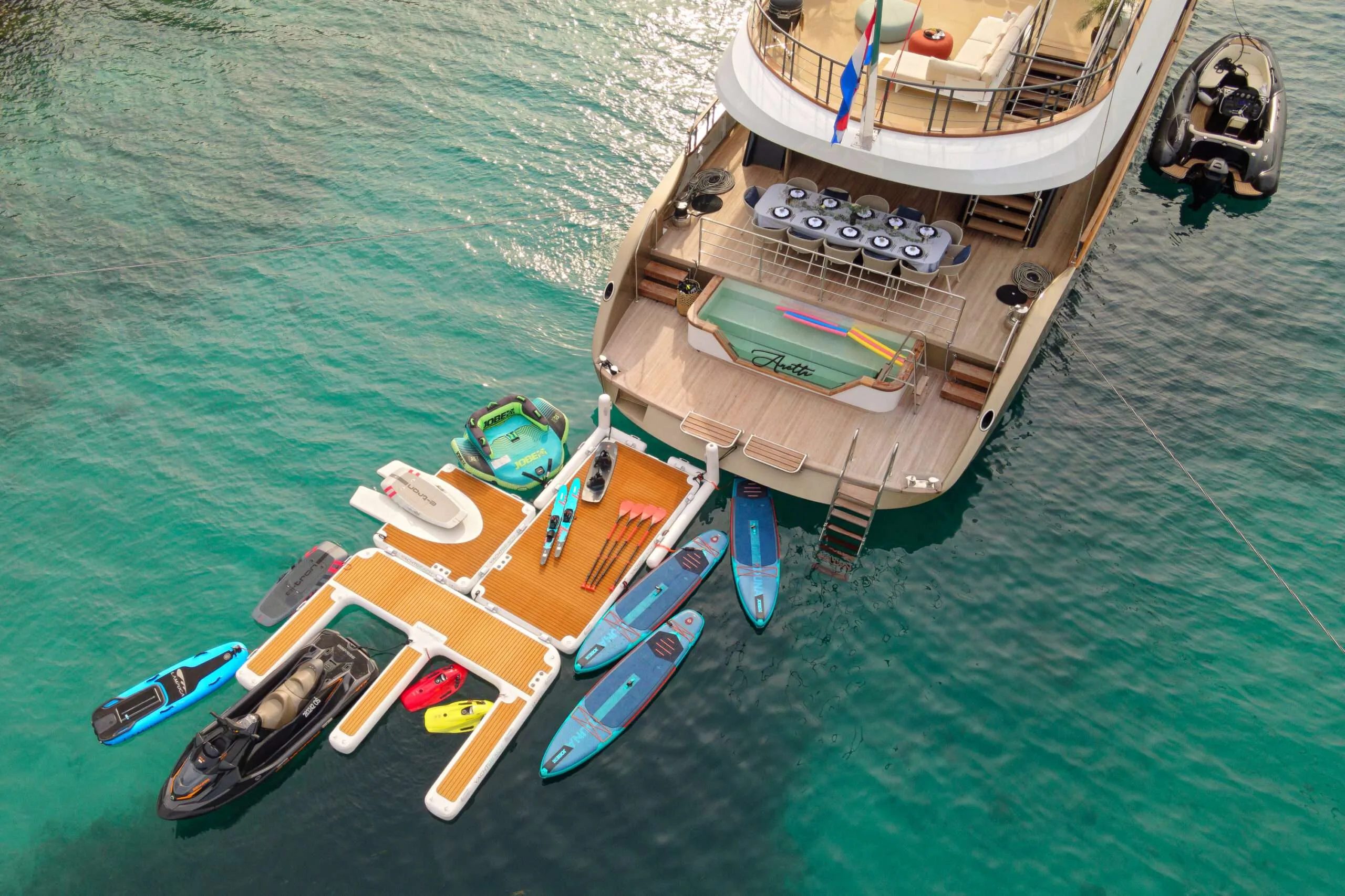 ANETTA luxury sailing Gulet for Charter in Croatia Deck
