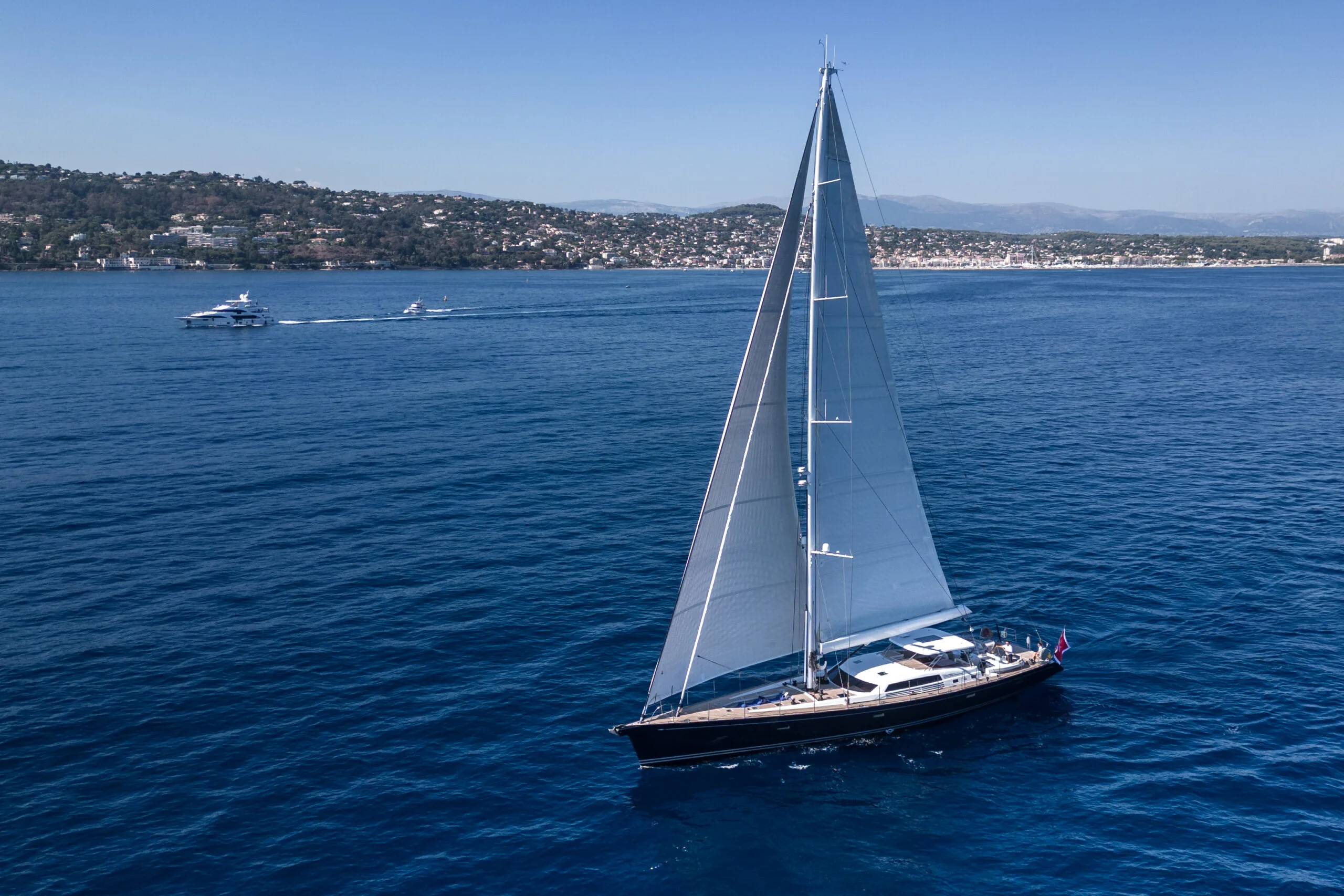LADY 8 sailing yacht cruising in open water.