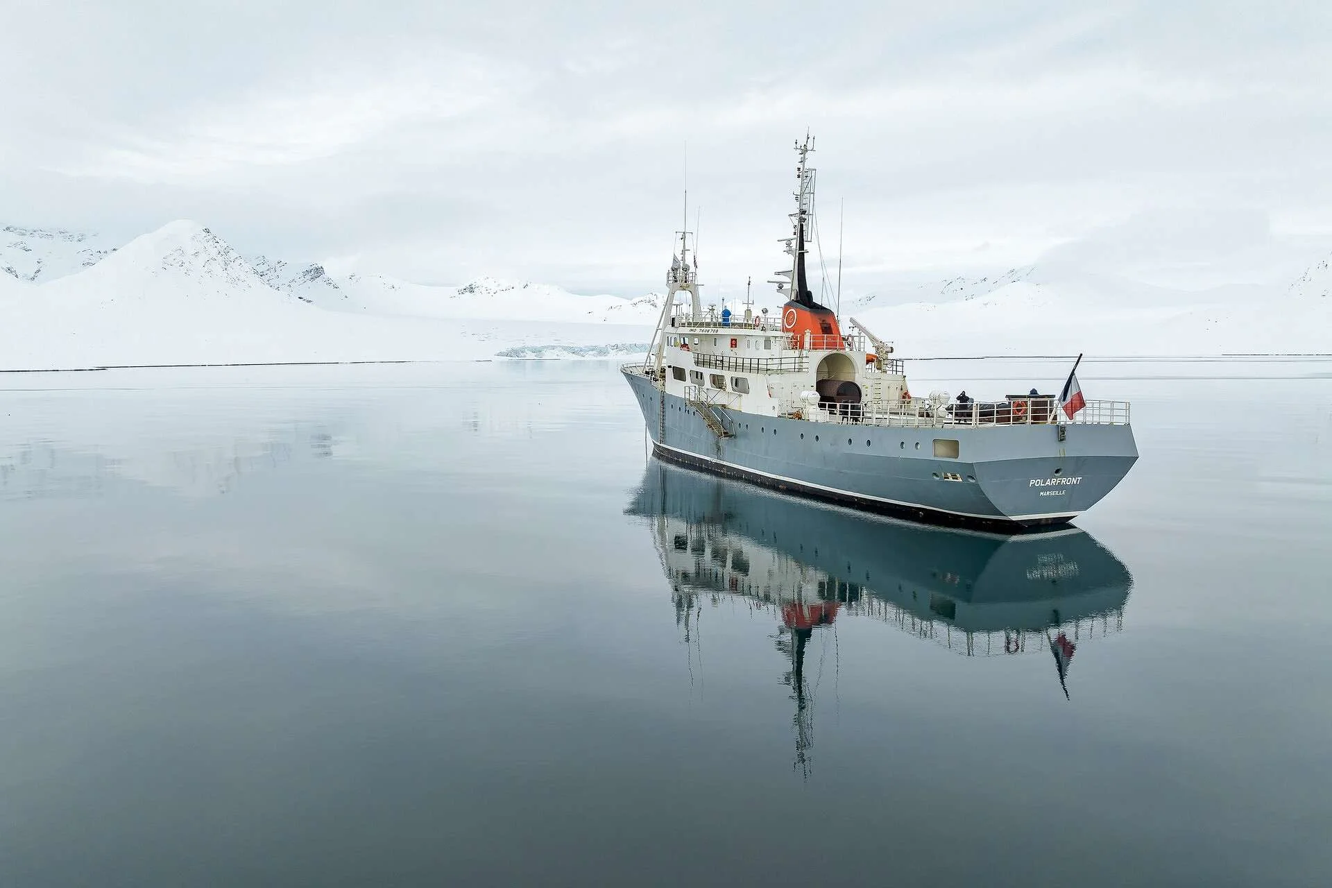Polarfront expedition yacht cruising in Arctic waters