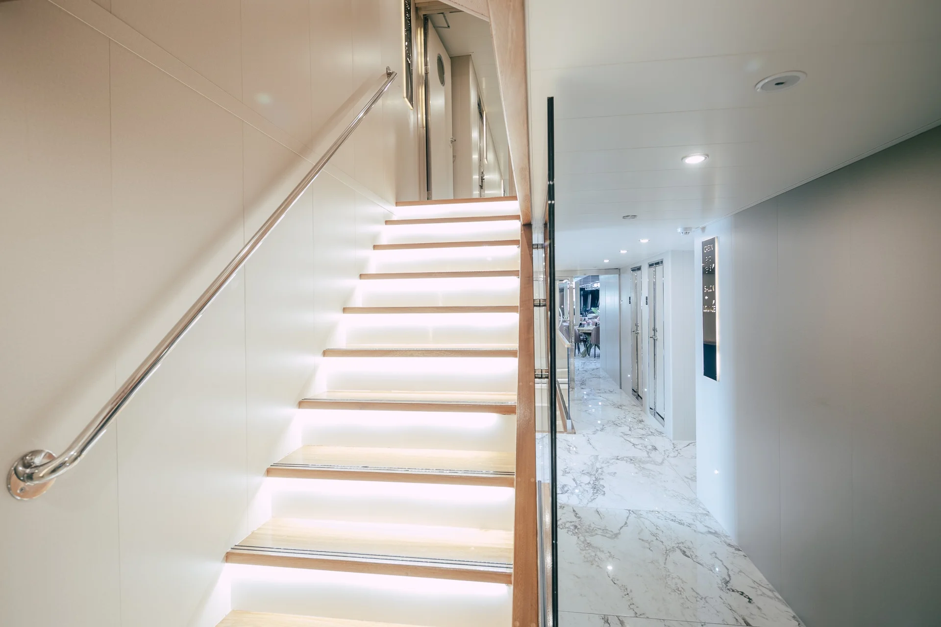 Interior staircase on MS SYMPHONY.