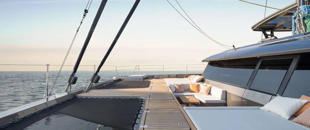 Foredeck lounge on AHALYA
