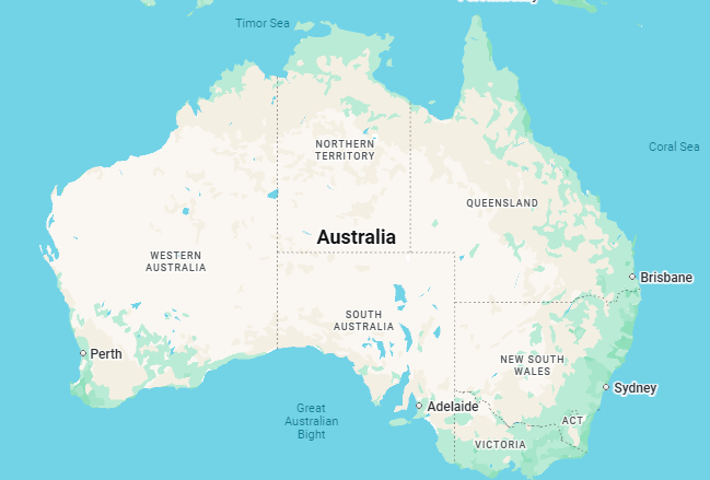 Map: AUSTRALIA