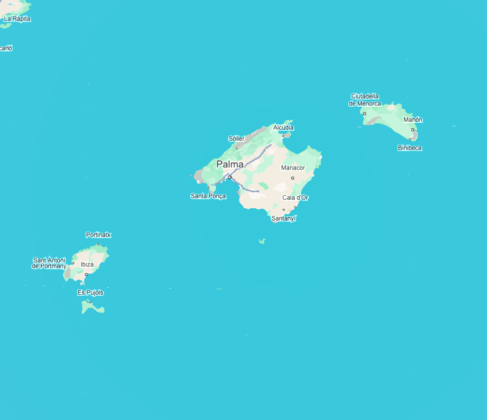 Map: BALEARIC ISLANDS