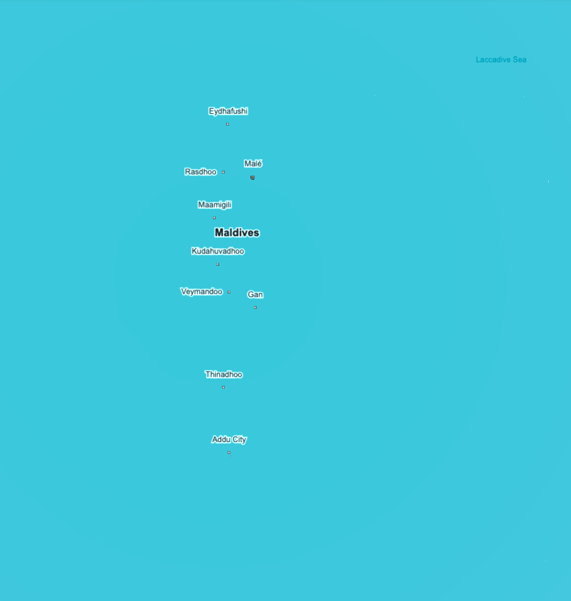 Map: MALDIVES