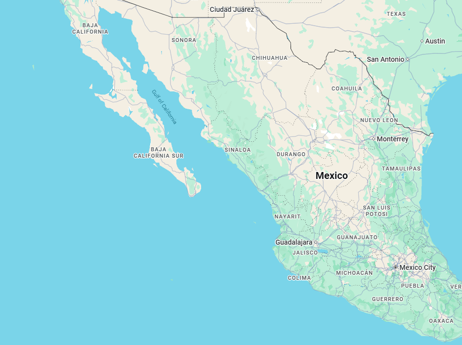 Map: SEA OF CORTEZ