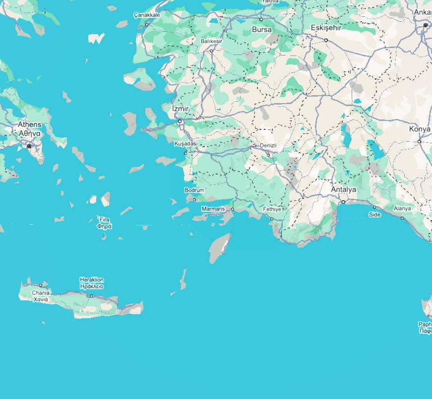 Map: TURKISH RIVIERA